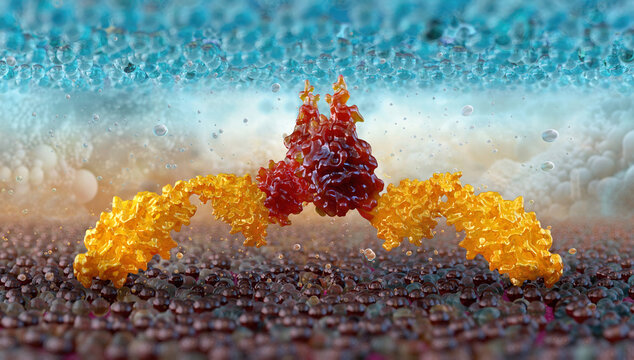 CAR T-cell therapy, cancer immunotherapy, 3D. Interaction between a T-cell or NK-cell and a tumor cell. Molecular interactions involving immune checkpoint molecules, receptors DNAM, TIGIT, Nectin, PVR