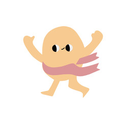 Cute abstract shapes character