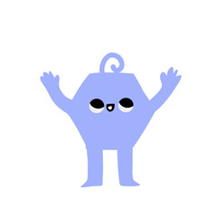 Cute abstract shapes character