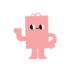 Cute abstract shapes character