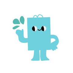 Cute abstract shapes character