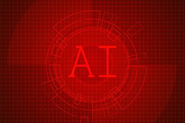 Artificial Intelligence ,AI chipset on circuit board, futuristic Technology Concept	
