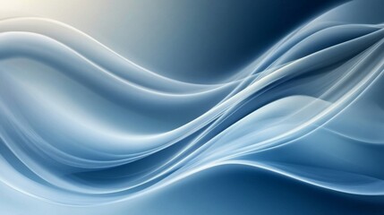 Fototapeta premium Abstract Blue and White Wave Pattern