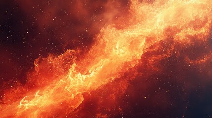 Bitcoin crypto currency crisis burning blazing flames concept, horizontal banner with copy space. Generative AI illustration