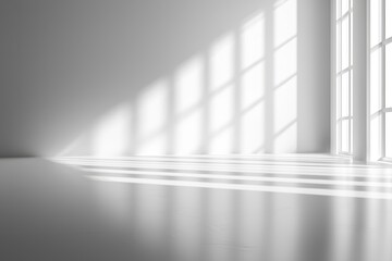 Sunlit Empty Room with Large Windows
