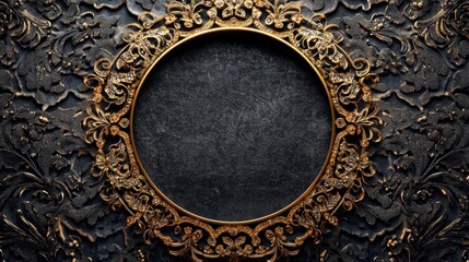 Lace jewelry circle frame.