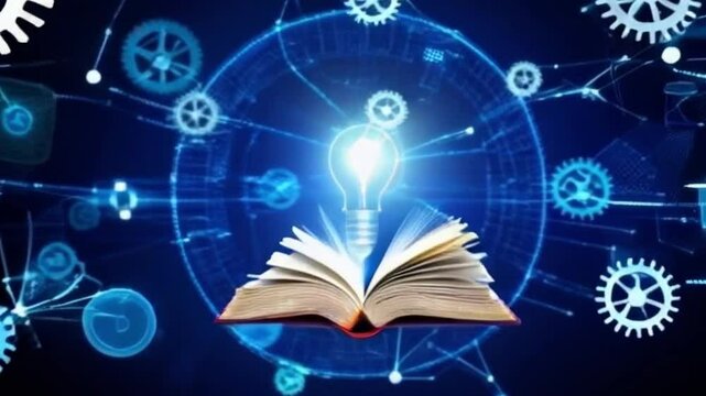 magic book and magic wand