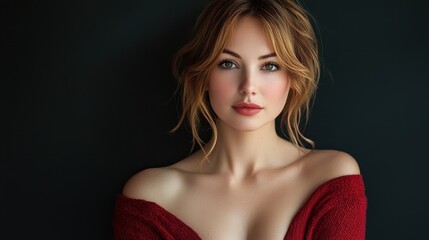 Fototapeta premium Portrait adult photo woman.