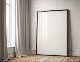 Frame Mockup with Modern House Background