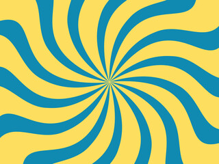 Vintage retro banner background. Colorful grunge wave wallpaper. Vector illustration. Twist party backround pattern.