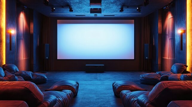 Blank projection screen for presentations