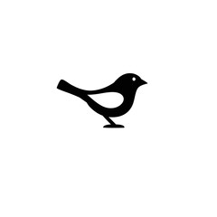 Simple bird logo vector for product and brand needs with a transparent background Hd