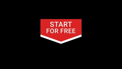 Start for free banner Animation