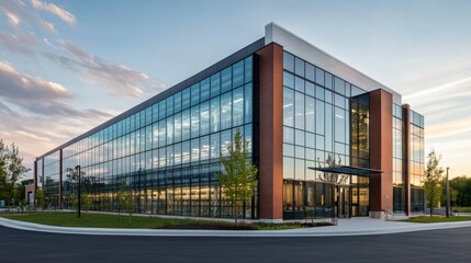 Obraz premium High-Tech Battery Manufacturing Facility with Automated Assembly Systems