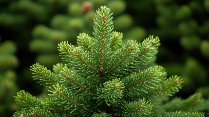 Christmas pine plant frame tree