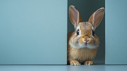 Obraz premium Bunny peeking mammal rodent.