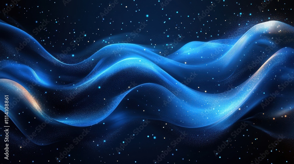 Poster transparent undulating wavy background. dynamic abstract shape. wavy background made of liquid mater