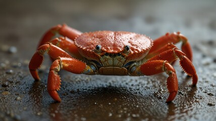 Red Crab on Beach