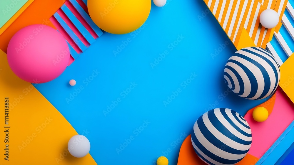 Poster dynamic geometric neon abstract pattern for modern art and design
