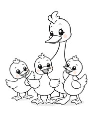 Fototapeta premium Duck illustration