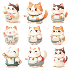 main character,cat,simple,cute,baby,puppy,fullbody shot,varlious 