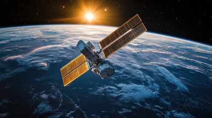 Engineers managing the cybersecurity of satellite communication systems in mission-critical operations