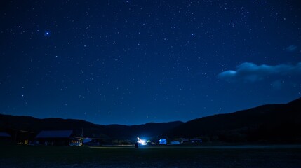 Starry Night Over the Mountains