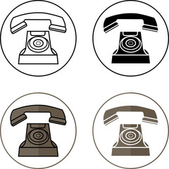 TELEPHONE CALL BUTTOM ICON