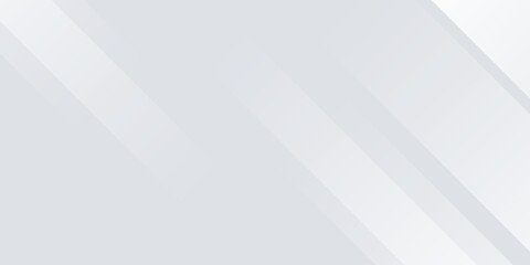 Diagonal grey gradient lines background. Abstract silver stripes wallpaper. Abstract gray tech backdrop. Oblique gris texture for graphic design, poster, banner, flyer, brochure, presentation. Vector