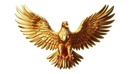 Obraz premium Golden Eagle Silhouette In Flight