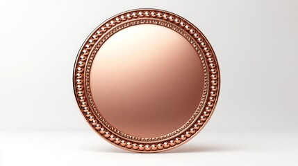 Glossy Round Metallic Sign with Elegant Finish