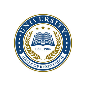 University and College School Crests and Logo Emblem Vector Template