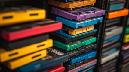 Vintage Video Game Cartridges Collection