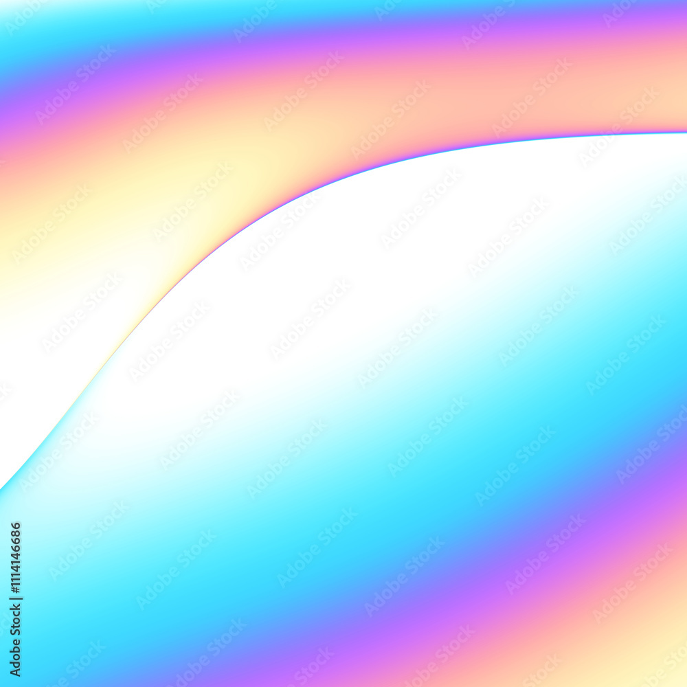 Aufkleber A stunning and vibrant gradient abstract background featuring smooth and flowing curves for artistic designs