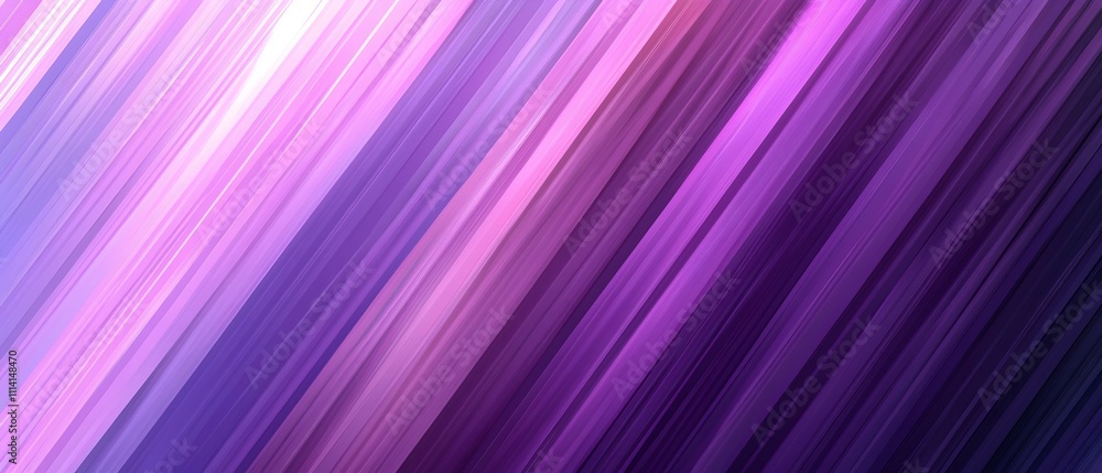 Poster a vibrant abstract background featuring diagonal stripes in various shades of purple, creating a dyn