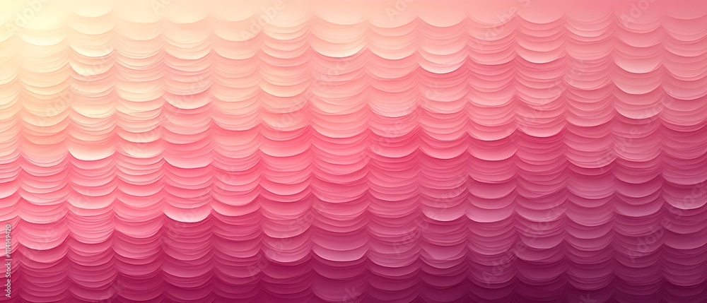 Poster an abstract gradient background featuring soft, wavy layers in varying shades of pink and cream, cre