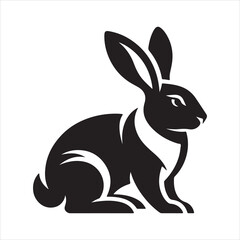 silhouette of a rabbit