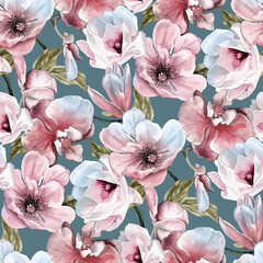 floral pattern textile design
