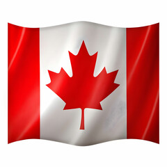 Obraz premium canada flag on white background