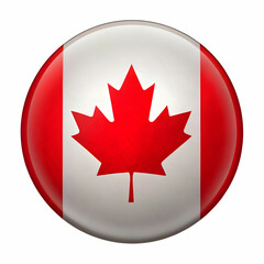Obraz premium canada flag on white background