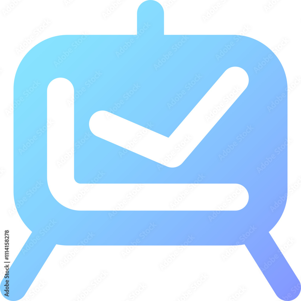 Poster business icons representing analytics and growth trends displayed in a simplified modern design