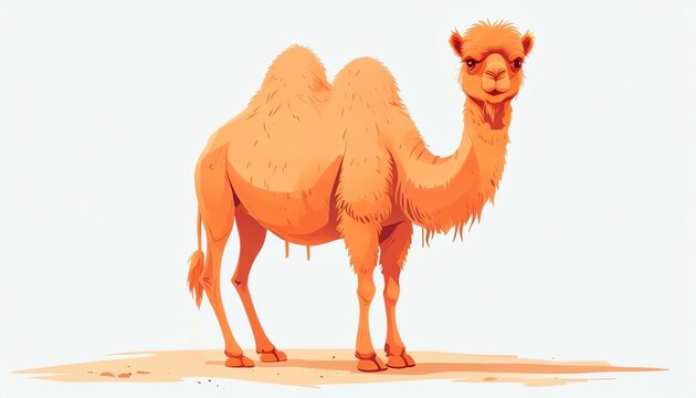 Camel desert animal, big mammal with hump a livestock of a sandy tropical arid  hot and dry warm landscape, jamal, chameau, camello, camelo, oont, unt image stockphoto 