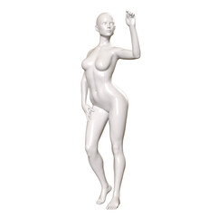 3d human figure Mannequin with a body 3D Render isolated illustration