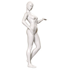 3d human figure Mannequin with a body 3D Render isolated illustration
