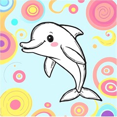 Obraz premium dolphin jumping out of water