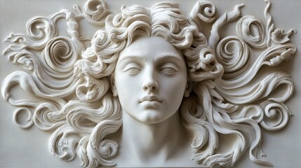 Bas-relief badge sculpture texture white backgrounds creativity.