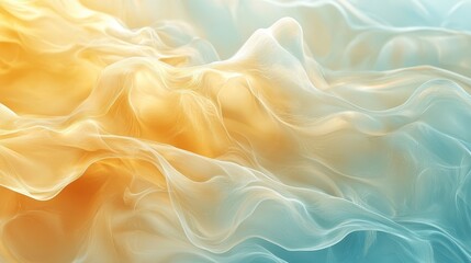 Obraz premium Transparent undulating wavy background. Dynamic abstract shape. Wavy background made of liquid material.