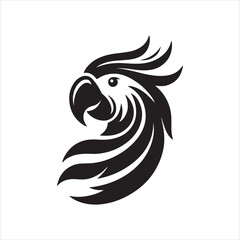 black and white tattoo of an eagle