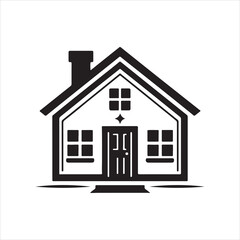 house icon isolated on white
