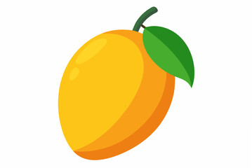 orange fruit isolated on white